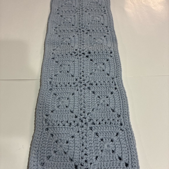 & Other Stories Accessories - NWT & Other Stories Light Blue Crochet Scarf